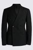 MOSS Black Double Breasted Stretch Suit: Jacket