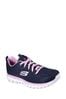 Skechers Blue Purpel Graceful Get Connected Sports Trainers