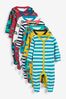 Blue Elephant Baby 7 Pack Printed Sleepsuits (0-2yrs)
