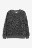 Charcoal Grey Animal Printed Sweatshirt