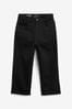 Black Wide Fit Cotton Rich Stretch Jeans (3-17yrs)