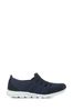 Pavers Blue Ladies Wide Fit Casual Slip-On Shoes
