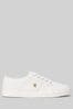 Lauren Ralph Lauren Optic White Janson Canvas Logo Trainers