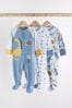 Blue Dinosaur Baby Sleepsuits 3 Pack (0mths-2yrs)