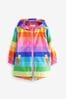 Mehrfarbig/Regenbogen - Spritzwasserabweisende Regenjacke mit Print (3 Monate bis 7 Jahre)