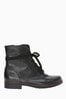 Gabor Nerissa Black Leather Ankle Boots