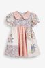Red Floral Jersey Collared Tea Dress (3mths-7yrs)
