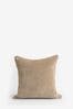 Latte Natural 45 x 45cm Soft Velour Cushion, 45 x 45cm