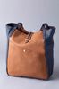 Lakeland Leather Navy/Cognac Hartsop Leather Tote Bag
