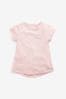 Pink Daisy Pocket T-Shirt striped (1.5-16yrs)
