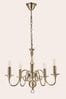 Laura Ashley Antique Brass Winchester 5 Light Pendant Ceiling Light