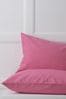 Set of 2 Pink Bright Cotton Rich Pillowcases