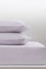 Lilac Purple Cotton Rich Deep Fitted Sheet, Deep Fitted