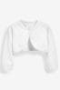 White Knitted Baby Shrug Cardigan (0mths-2yrs)