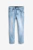 Blue Bleach puff-sleeve Fit Cotton Rich Stretch Jeans (3-17yrs), puff-sleeve Fit