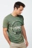 Top Gun Green Acid Wash TV And Film License T-Shirt, Regular