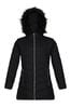 Regatta Black Fabrizia Insulated Thermal Longline Jacket