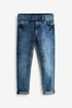 Blue Acid Wash Tapered Fit Cotton Rich Stretch Jeans (3-17yrs)