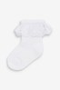 White Occasion Frill Socks (0mths-2yrs)