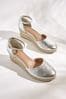 Silver Regular/Wide Fit Forever Comfort® Closed Toe Wedges, Regular/Wide Fit