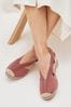 Pink Regular/Wide Fit Forever Comfort® Elastic Closed Toe Wedges, Regular/Wide Fit