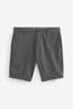 Charcoal Grey Skinny Fit Stretch Chinos Shorts, Skinny Fit