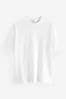 White Relaxed Fit Heavyweight T-Shirt, Relaxed Fit