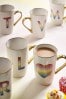 Rainbow Monogram Rainbow Latte Mug