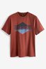 Rust Brown Print T-Shirt