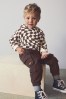 Brown Multi Pocket Cargo Trousers (3mths-7yrs)