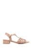Pavers Nude T-Bar Common Sandals