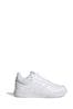adidas White Tensaur Sport Training Lace Shoes
