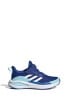 adidas Multi/Navy adidas Kids FortaRun Sport Running Elastic Lace and Top Strap Trainers