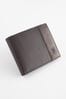 Brown Leather Stag Badge Wallet