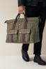 Khaki Green Quilted Holdall Bag