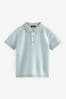 Blue Short Sleeved Multi Tone Polo Shirt (3mths-7yrs)