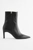 Black Forever Comfort® Point Toe Heeled Boots