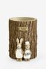Natural Bertie Bear and Rosie Rabbit Utensil Pot