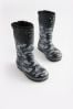 Monochrome Camouflage Thinsulate™ Warm Lined Cuff Wellies