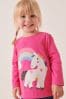 Bright Pink Unicorn Long Sleeve Character T-Shirt DVF (3mths-7yrs)