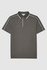 Reiss Mac Mercerised Contrast Colour Polo Shirt