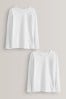 White Long Sleeved 2 Pack Vests (1.5-12yrs)