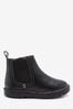 Black Standard Fit (F) Warm Lined Leather Chelsea when Boots, Standard Fit (F)