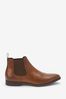 Dark Tan Chelsea Boots