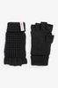 Black Thinsulate Fingerless Gloves