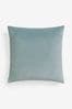 Soft Blue 59 x 59cm Matte Velvet Cushion, 59 x 59cm