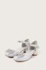 Monsoon Silver Lola Dazzle Bow Two Part Heels