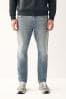 Hellblau - Schmale Passform - Bequeme Stretch-Jeans, Slim Fit