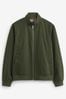 Khaki Green Shower Resistant Check Lining Harrington Jacket