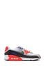 Nike White/Coral Air Max 90 Trainers